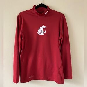 Nike WSU Mock Neck long sleeve Dri-Fit shirt size Medium
